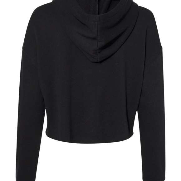 Lightweight Cropped Hooded Sweatshirt - Picture 2 of 5
